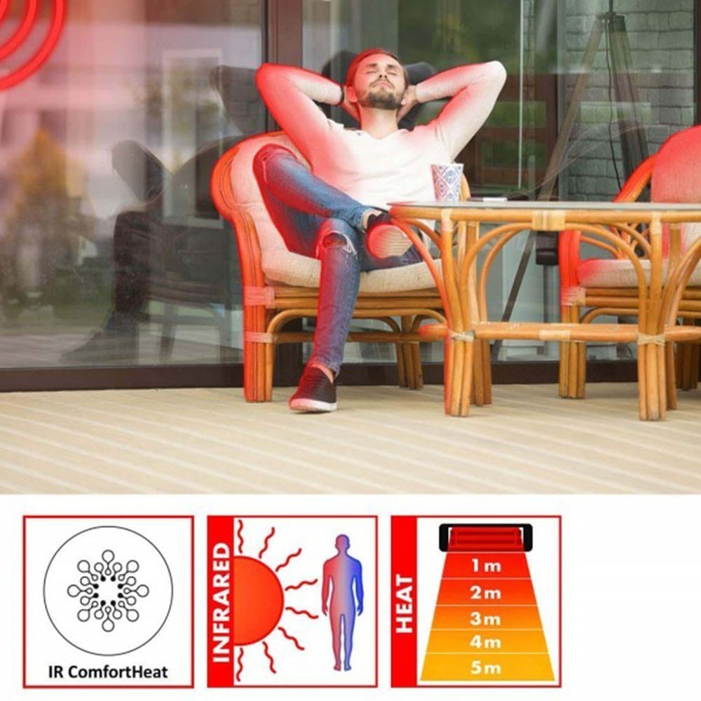 Інфрачервоний електричний обігрівач Blumfeldt HOT RODDY 2 кВт new