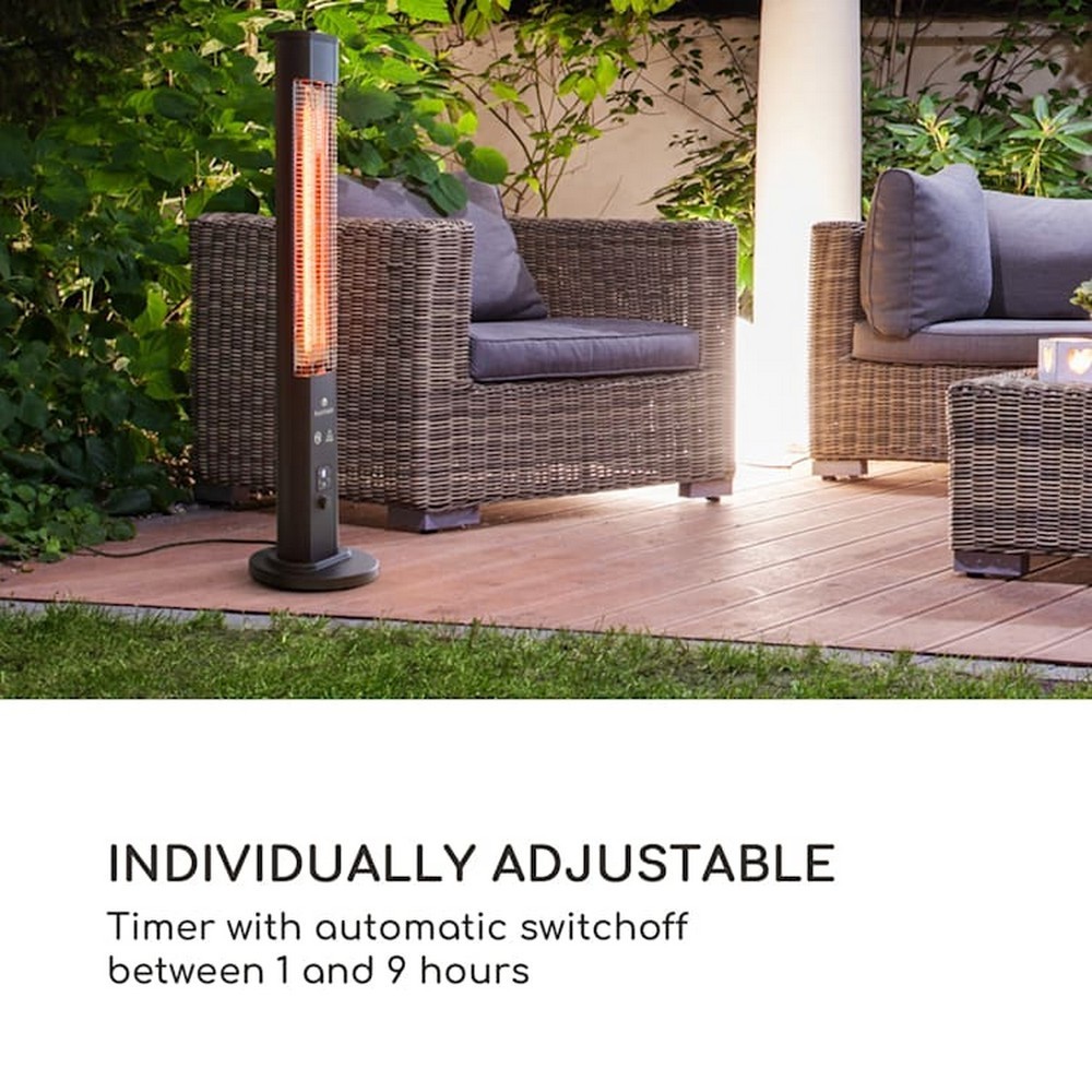 Інфрачервоний електричний обігрівач Blumfeldt Heat Guru Plus Black (1,2 кВт) 10035095