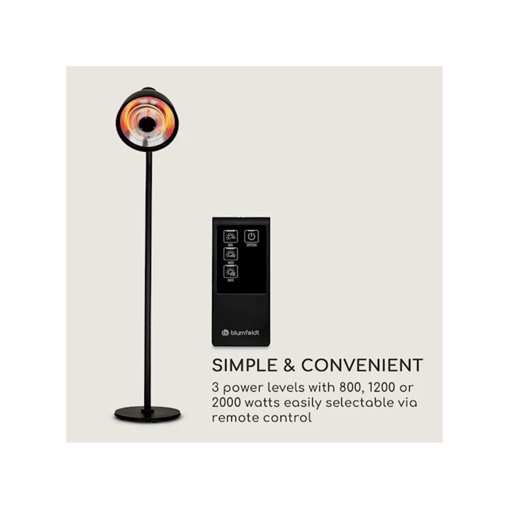 Розумний інфрачервоний обігрівач Blumfeldt Heatbell Tower 10038409 (з вітрини)